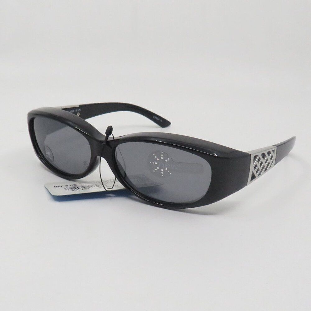 Polarized Solar Shield New Black/Grey Women's Sunglasses